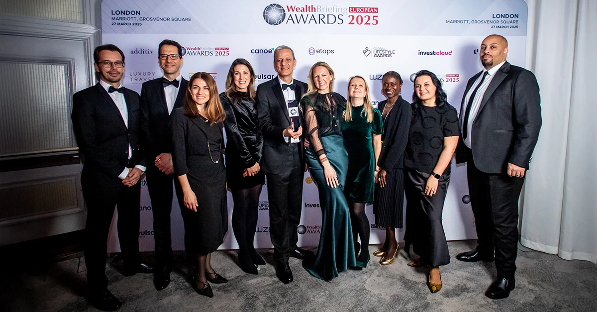 Lombard Odier wins best technology outsourcing solution at the WealthBriefing European Awards 2025